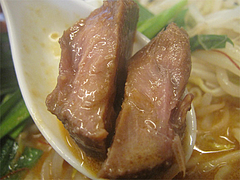 ランチ:ラーメン煮ブタ断面@島系本店・志免本店