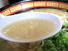 9ランチ:ラーメンスープ@博多長浜ラーメン・ももち家・藤崎