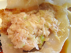 ランチ:元祖焼餃子中身@大阪王将・福岡春日店