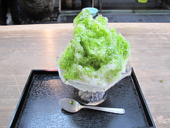 カフェ:氷宇治金時450円@川端ぜんざい・博多川端商店街