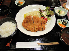 ランチ:ロースかつ定食780円@かつきち・大橋
