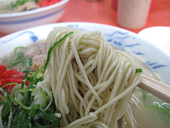 ラーメン:ナシカタ麺@元祖長浜屋