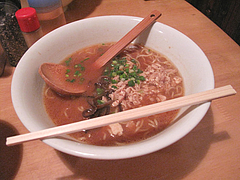 ランチ:味噌ラーメン縮麺単品680円@烏骨鶏ラーメン・天照