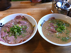 5ランチ:ラーメン280円とチャーシューメン560円@博多ラーメン膳・小笹店