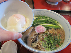 料理:のぼせもんと温泉卵650円@博多煮うどん・虹の家(ななのや)