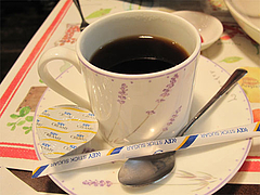 料理:メンオムランチのソフトドリンク(コーヒー)@五穀けやき通り店・福岡市中央区赤坂