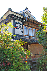 2コテ絵(鏝絵・こてえ)@旧川口邸・季節料理なごみ・八女市上陽町