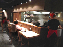 店内:カウンター席@うどん・わらの蔵・今泉・天神