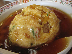 料理:天津飯アップ@餃子の王将・二又瀬店・福岡