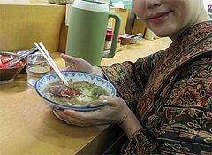 料理:ラーメン食べる@赤のれん節ちゃんラーメン住吉店