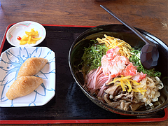 ランチ:冷麺そば+いなり530円@鳴門うどん・久留米・山川