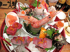 9居酒屋:刺身盛り合わせ2人前@海鮮居酒屋・だぼ・長浜