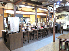 店内:カウンター席@一九ラーメン筑紫・蔵