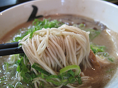 メニュー:ラーメン麺は極細です。@秀ちゃんラーメン本店・警固