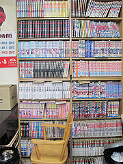 店内:漫画コーナー@らーめんず倶楽部げんき