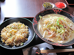 14ランチ:ちゃんぽん+ミニチャーハン@博多ラーメンこじま亭・那珂川店