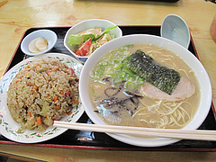 5ランチ:Aセット830円@本場久留米・うちだラーメン・那珂川