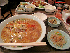 料理:胡椒と酢入り辛味汁そばセット680円@点心楼・台北・清川 料理:胡椒と酢入り辛味汁そばセット680円@点心楼・台北・清川