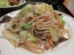 11ランチ:広東風やきそば単品500円@大連屋台料理Lee(李・リー)