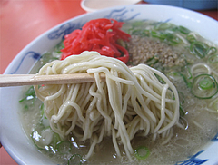 料理:ラーメン・カタの麺@元祖長浜屋