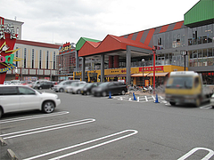 外観:楽一街道の駐車場@味千拉麺・福岡東店・楽一街道箱崎店