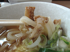14ランチ:ミニかすうどんの油かす@かずのかすうどん・博多駅南