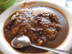 ランチ:カレーライス500円ライス280g@カレー・珈琲の店・インダス
