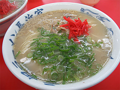 料理:ラーメン400円普通モード@元祖ラーメン長浜家・福岡