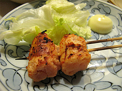 料理:明太子の焼き鳥@屋台・新妻・天神・福たび