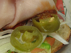 料理:ホットペッパー激辛@SUBWAY(サブウェイ)天神昭和通り店・福岡