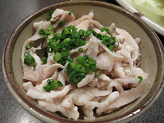 料理:小鉢の鶏皮@天下の焼鳥・信秀本店