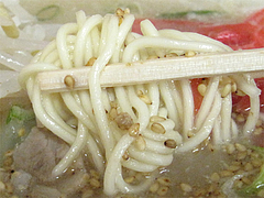 料理:ラーメンの麺@ラーメン・元祖美野島家・福岡市博多区