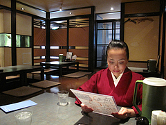 3店内:掘り炬燵式テーブル席@居酒屋・益正・薬院店