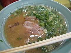 料理:ラーメン(醤油とんこつ)500円@長浜ラーメン味心・雑餉隈
