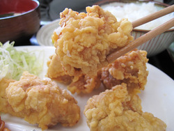 12ランチ:からあげ定食・醤油味@からあげ・ちゃんぽん・豊後家