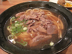 5ランチ:元祖まぐろ肉うどん500円@海部のうどん・長浜・市場会館
