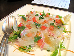 19ランチ:鯛のカルパッチョ@うら本・赤坂・警固