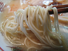 9ランチ:豚骨ラーメン麺@博多屋台ラーメン・満麺屋・天神