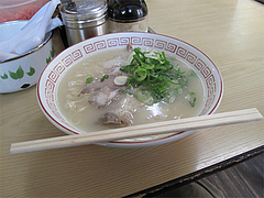 ランチ:煮玉子らーめん600円@ラーメン・長浜ナンバーワン祇園店