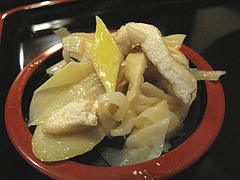 ランチ:竹の子の煮物@そば処まさや・薬院