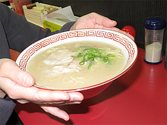 料理:ラーメン280円@長浜大将・長浜ラーメン街