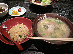 ランチ:半チャンセット730円@麺屋達・高木