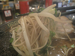 ランチ:呼び戻しブラック麺@@久留米大砲ラーメン・天神今泉店