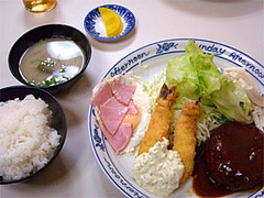『ちじわ』のスペシャル定食680円@福岡・大橋