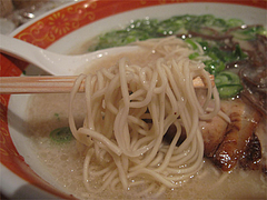 10ランチ:ラーメン麺@ラーメン・めんくいや・博多駅東店