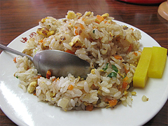 料理:ミニヤキメシセットの焼飯@中国飯店・福岡市中央区平和