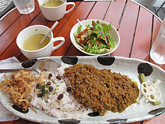 ランチ:Ruston特製キーマドライカレー750円@渡辺通りスタンド・Ruston(ラストン)・電気ビル裏