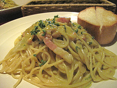9ベーコンと白菜のクリームパスタ@イタリアン・バー・クオリア・姪浜