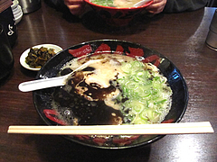 8ランチ:こってり黒ラーメン600円@ラーメンTAIZO(タイゾー)那珂川店