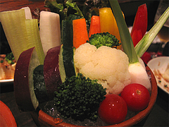 メニュー:バーニャカウダ野菜@居心地屋REON(レオン)・薬院